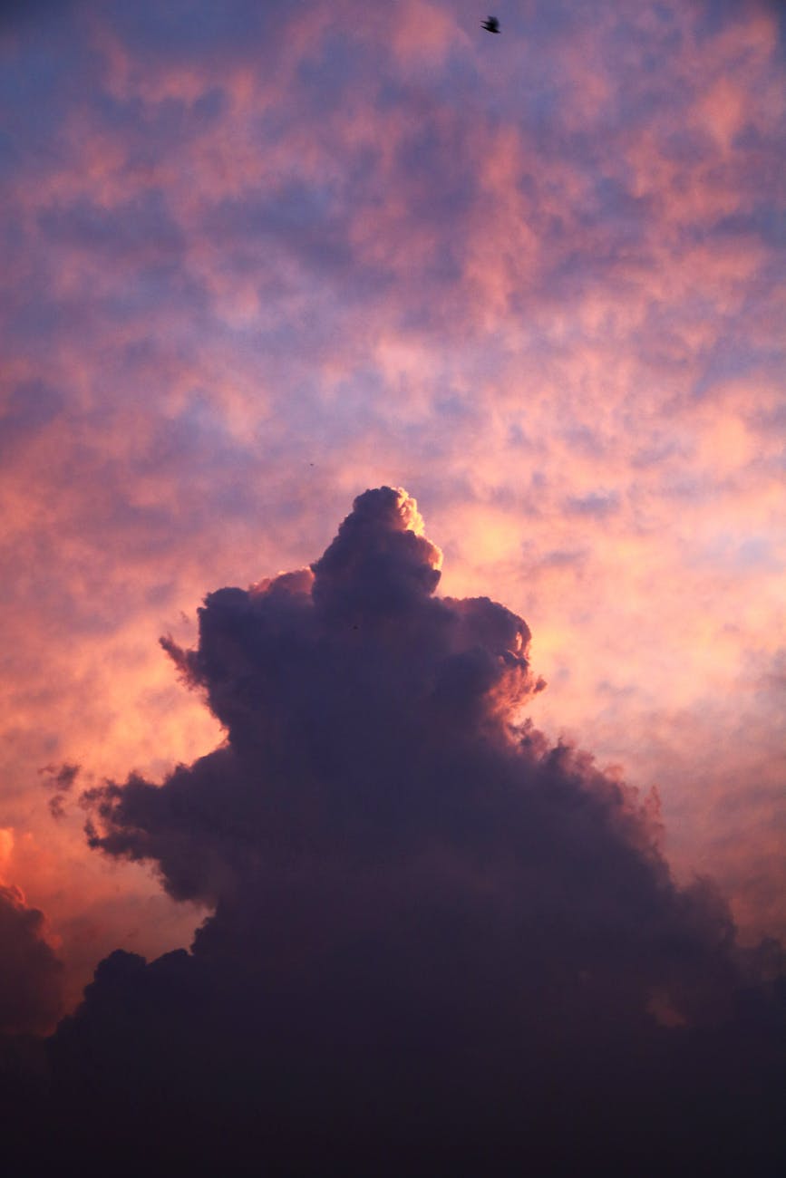 clouds in the sky during sunset
